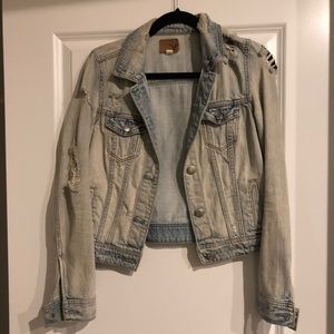 American Eagle Distressed Jean Jacket
